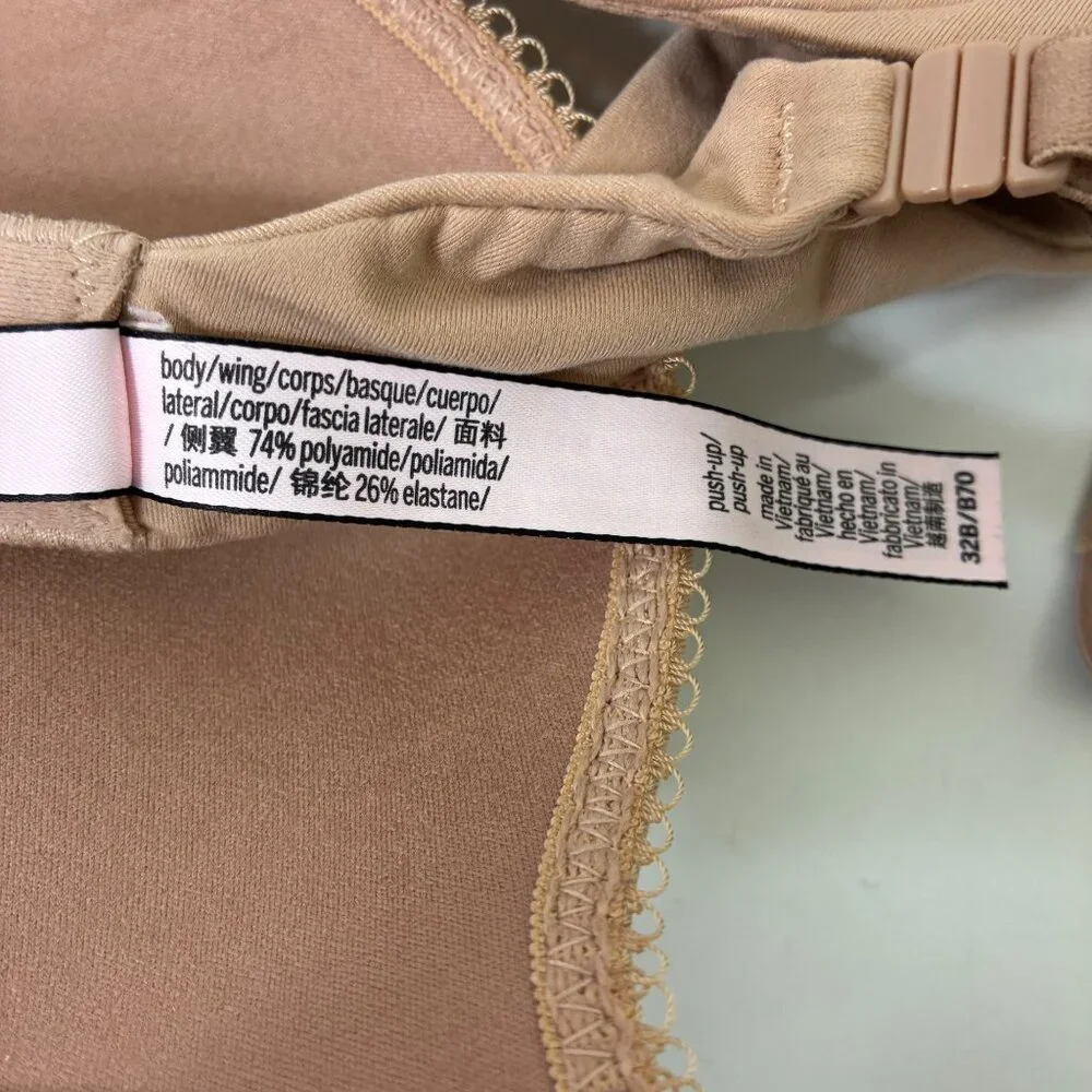 Victoria’s Secret Push-up Bra Beige Size 32B - Picture 7 of 7